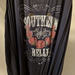 Torrid southern belle gray tank top
